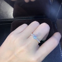 new trendy crystal engagement design hot sale rings for women white elegant rings female wedding bridal jewelry gift