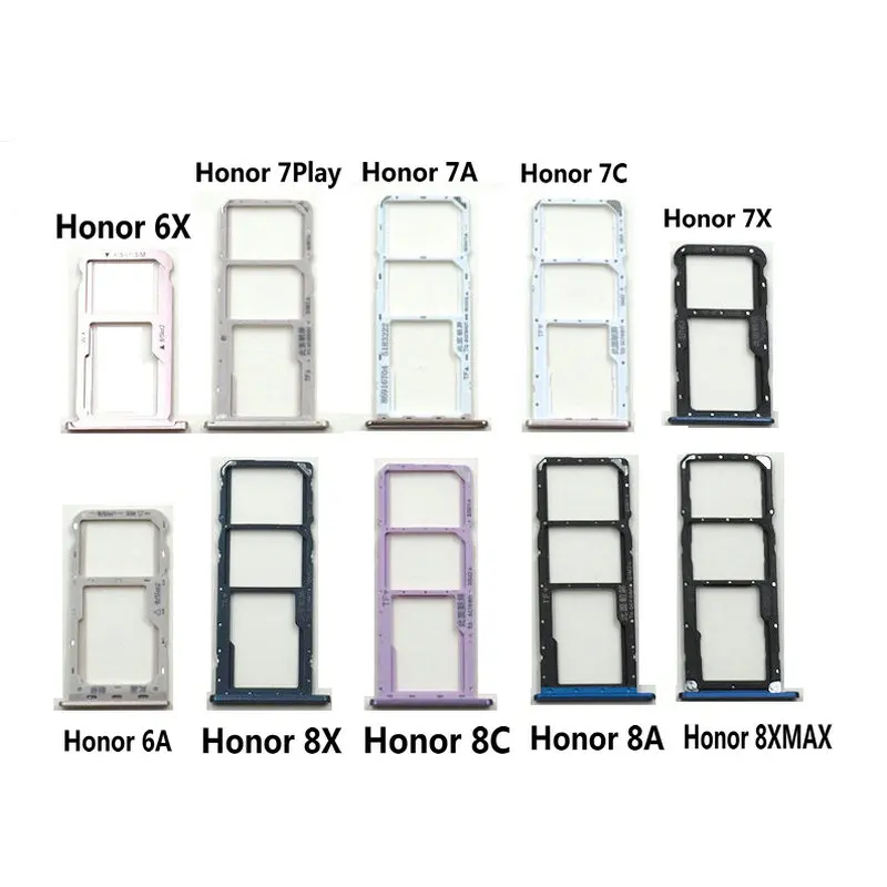

1 шт., слот для Sim-карты Huawei Honor 6X 6A 7 7X 7A 8C 8X