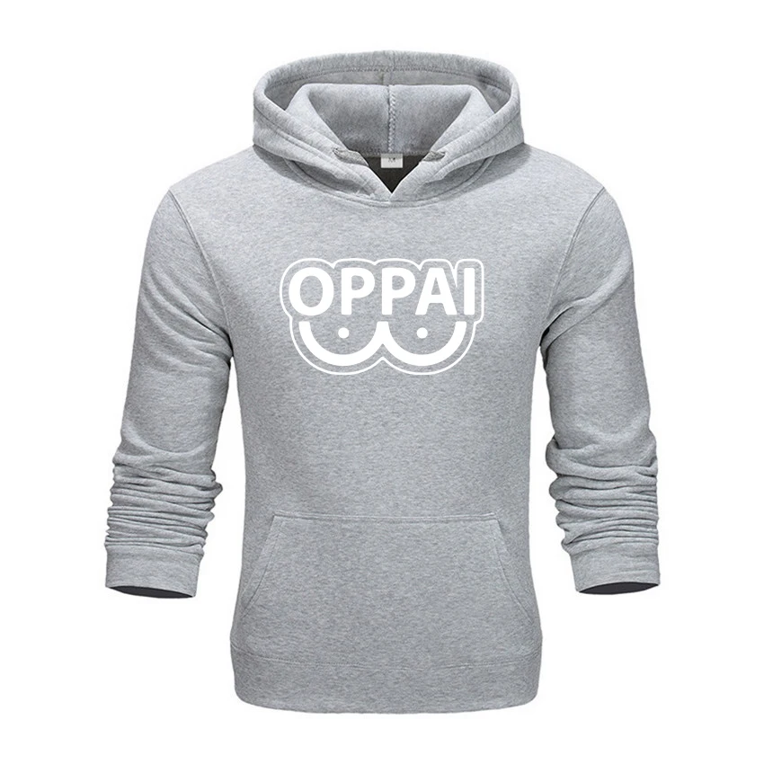 2020 крутые забавные толстовки с капюшоном для мужчин и женщин Oppai уличная одежда