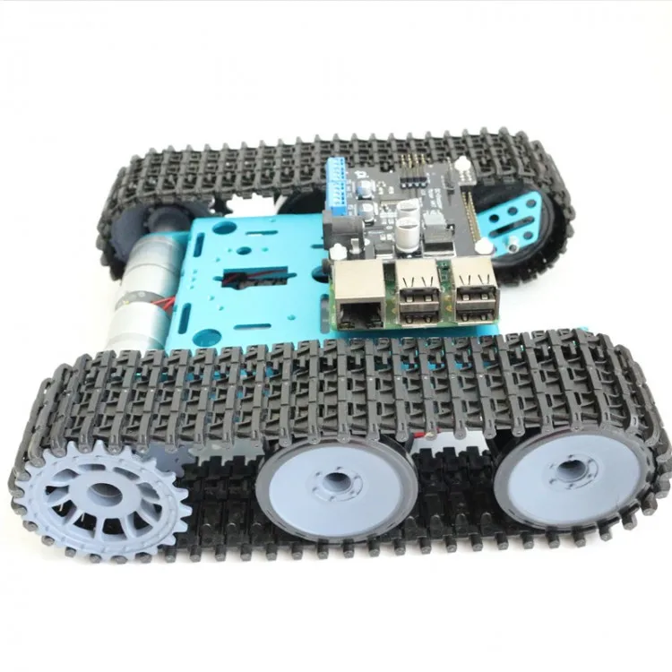 

Smart Tank Robot Chassis Robot Tracked Car Platform w/ Motors For Arduino Raspberry PI DIY Robot Toy
