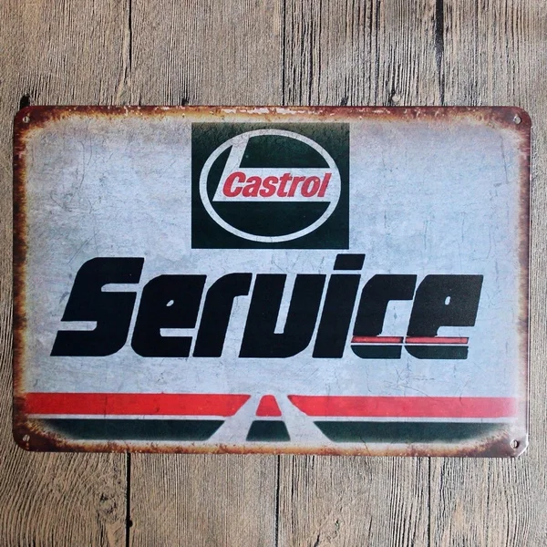 

Модный принт, металлический жестяной знак, сервис, декор Castrol, бар, паб, домашний винтажный Ретро плакат для кафе