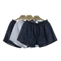 1pcs cotton boxers underwear men plus size homewear underpants male elastic waist shorts panties classic basics sleepwear cuecas