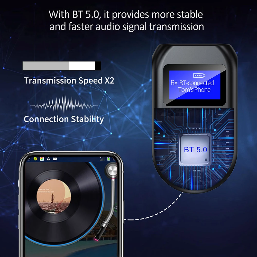 Bluetooth-приемник с разъемом 3 5 мм AUX аудио адаптер стерео высокоточное подходит для