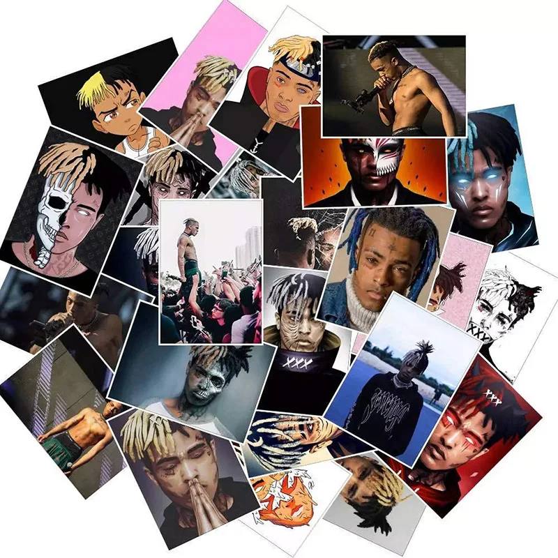 25 шт. рок певица Xxxtentacion стикер s декор комнаты настенный Бутылка для ноутбука