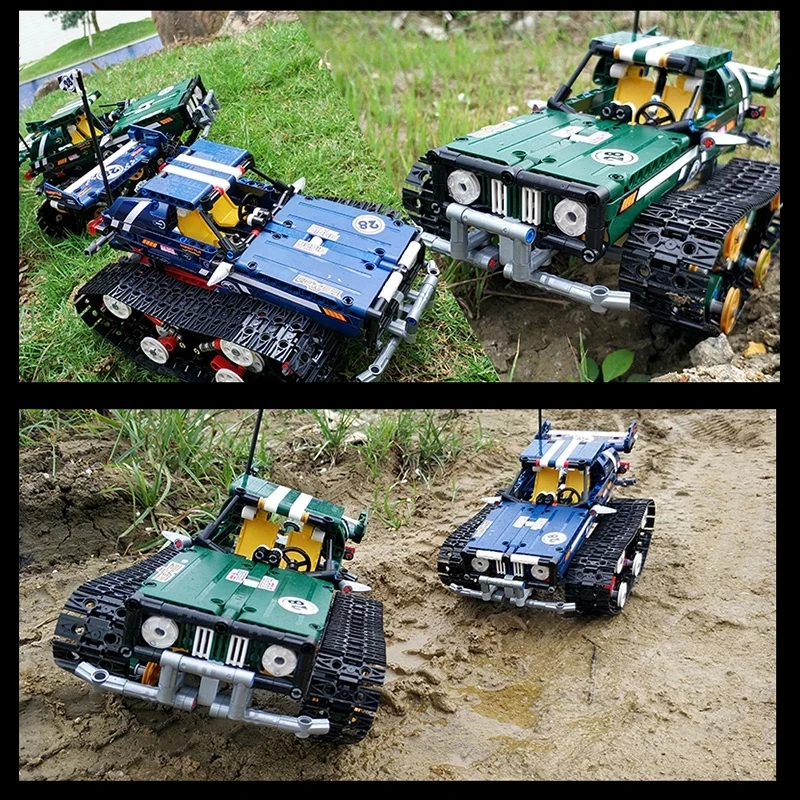 

Mould King Technic RC Crawler Cars Assembly Model Building Blocks APP Remote Control Tracked Race Truck Bricks Toys for Children