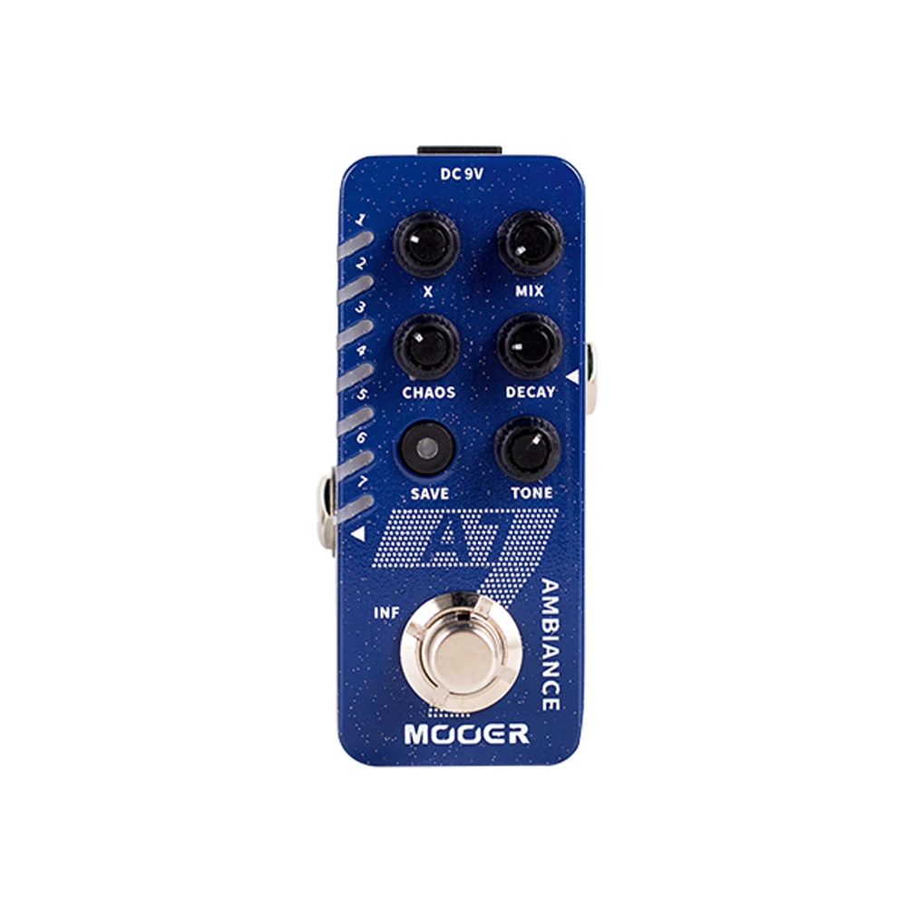 

Mooer A7 AMBIENT REVERB Guitar Pedal Built-in 7 Reverb Effects Infinite Sustain Buffer Bypass New Reverb Effect Pedal