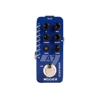 mooer a7 ambient reverb guitar pedal built in 7 reverb effects infinite sustain buffer bypass new reverb effect pedal