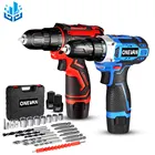 Беспроводная дрель, Электрическая отвертка, миниатюрная беспроводная дрель с литиевым аккумулятором, домашняя ручная дрель сделай сам, синяякрасная