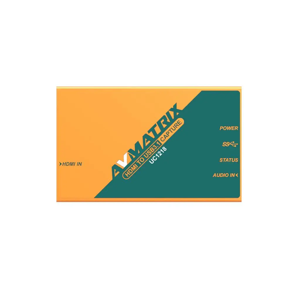 

AVMATRIX UC1218 HDMI к USB3.1 TYPE-C без сжатия видео захвата для потоковой передачи