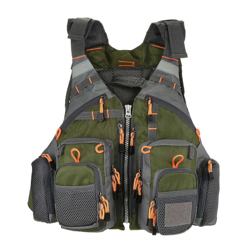

Outdoor Sport Fishing Life Vest Men Breathable Swimming Life Jacket Safety Waistcoat Survival Utility Vest Colete Salva-Vidas