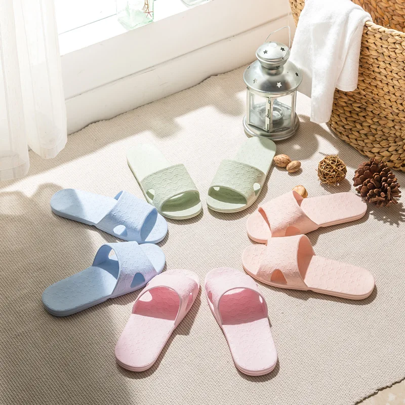 

Couple Portable Folding Slippers Waterproof Bathroom Non-slip Women's Shoes Travel Home Massage Soft Bottom Men's Footwear