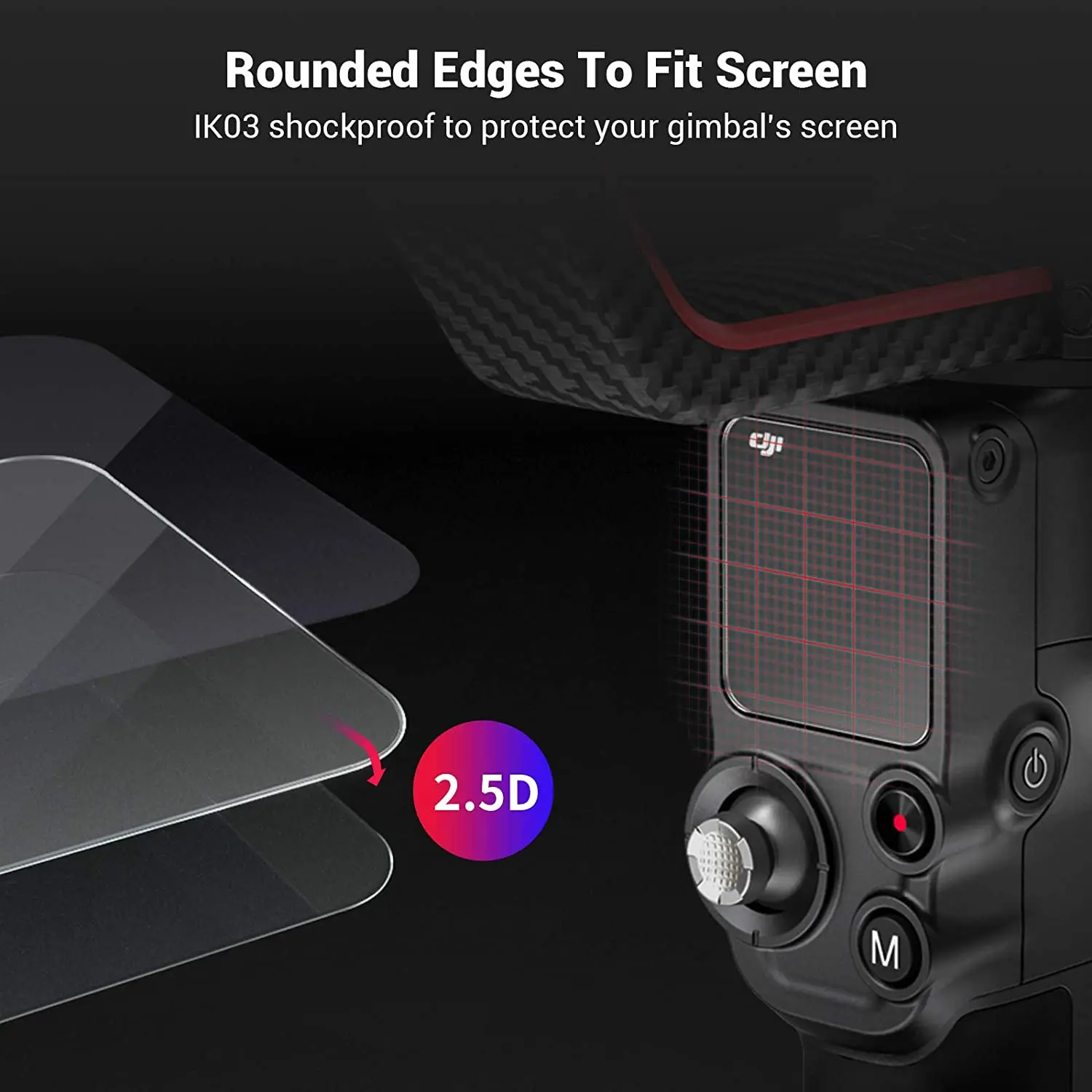 Tempered Glass Screen Protector Cover For DJI RS 2 RS2 Ronin-S2/RSC RSC2 Ronin-SC2 Handheld Gimbal Hard Protective Film Shield |