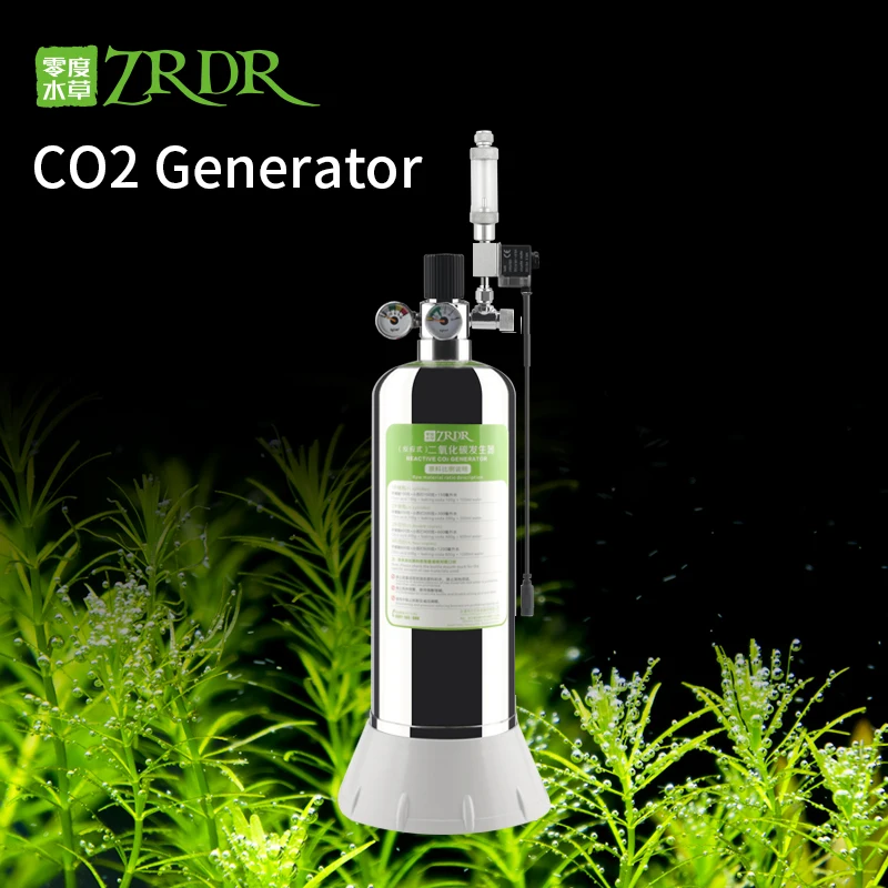 ZRDR аквариум DIY CO2 генераторная система комплект с регулировкой давления воздушного потока воды растений рыб аквариума ValveDiffuserThe реакции