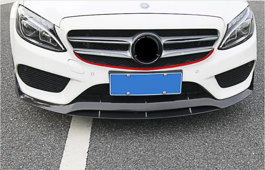 Автомобильный спойлер для переднего бампера из углеродного волокна