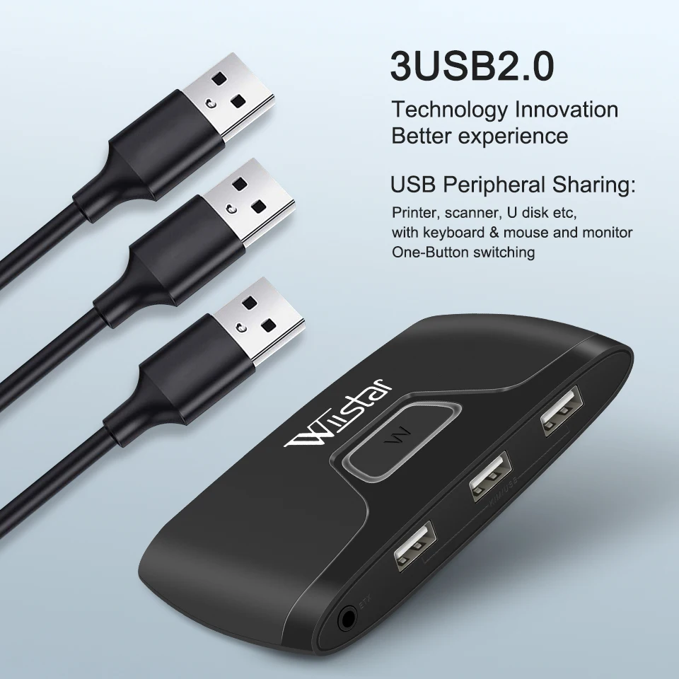 KVM HDMI переключатель 4K USB 2 0 разделитель в 1 поддержка цифрового монитора для