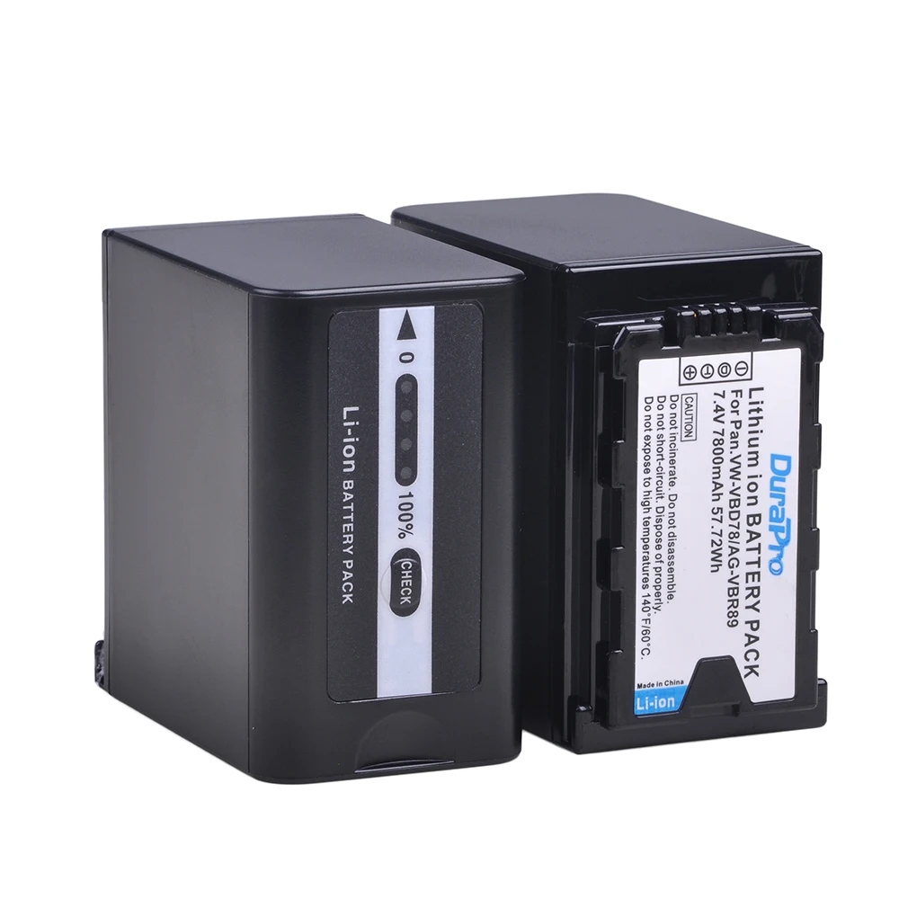 Аккумулятор 7800 мАч VW-VBD78 VW VBD78 AG-VBR89 со светодиодным индикатором для Panasonic AJ-HPX260MC