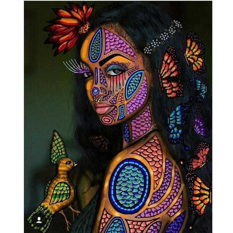

DIY 5D Diamond Painting Kits Indian Style Full Round Diamond Embroidery Paintings Mosaic Cross Stitch Handmade Home Decor Gift