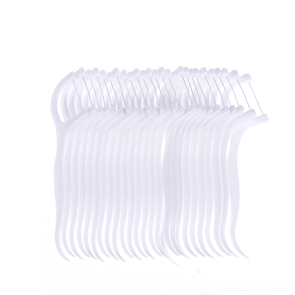 50 шт./лот зубная нить уход за полостью рта палочка межзубные щетки зубочистка