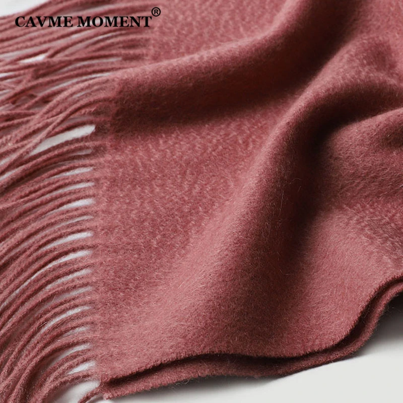 CAVME Pure Cashmere Scarf for Women Men's Long Scarves 100% Cashmere Winter Wraps CUSTOM Letters 40*200cm 200g