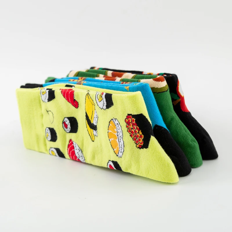 Новинка 2020 красочные хлопковые мужские длинные носки Harajuku Хип-хоп забавные