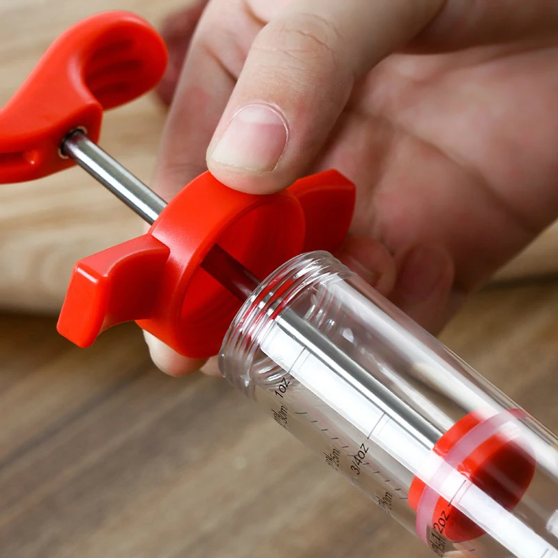 ZLCA Flavor Needle Pork BBQ Steak Meat Sauces Syringes Marinades Kitchen Accessories Spices Cooking barbecue Tool Gadget |