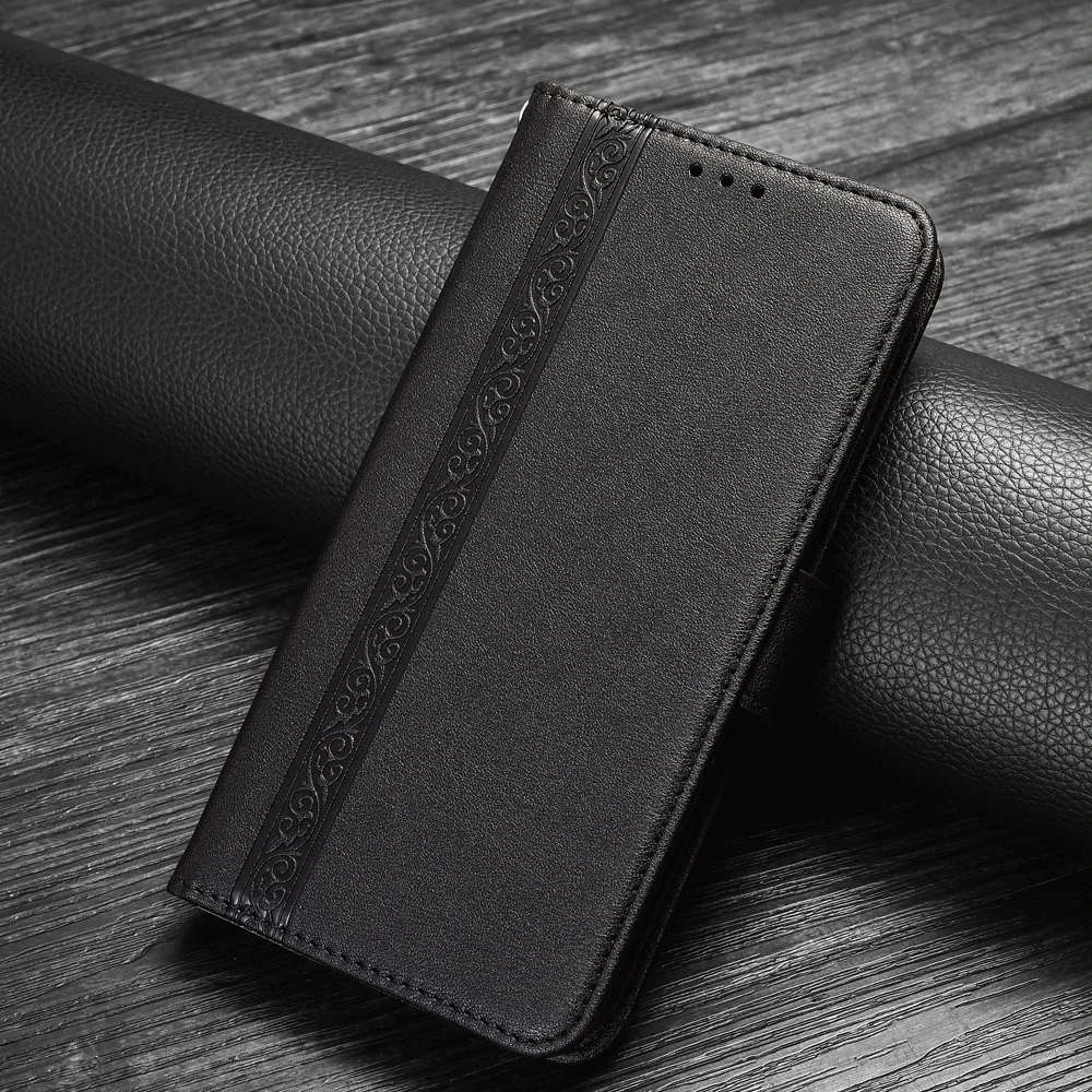 luxury flip book leather case for oneplus 5t 6 6t 7 7t 8 pro 5g stand wallet phone bags cover with strap free global shipping