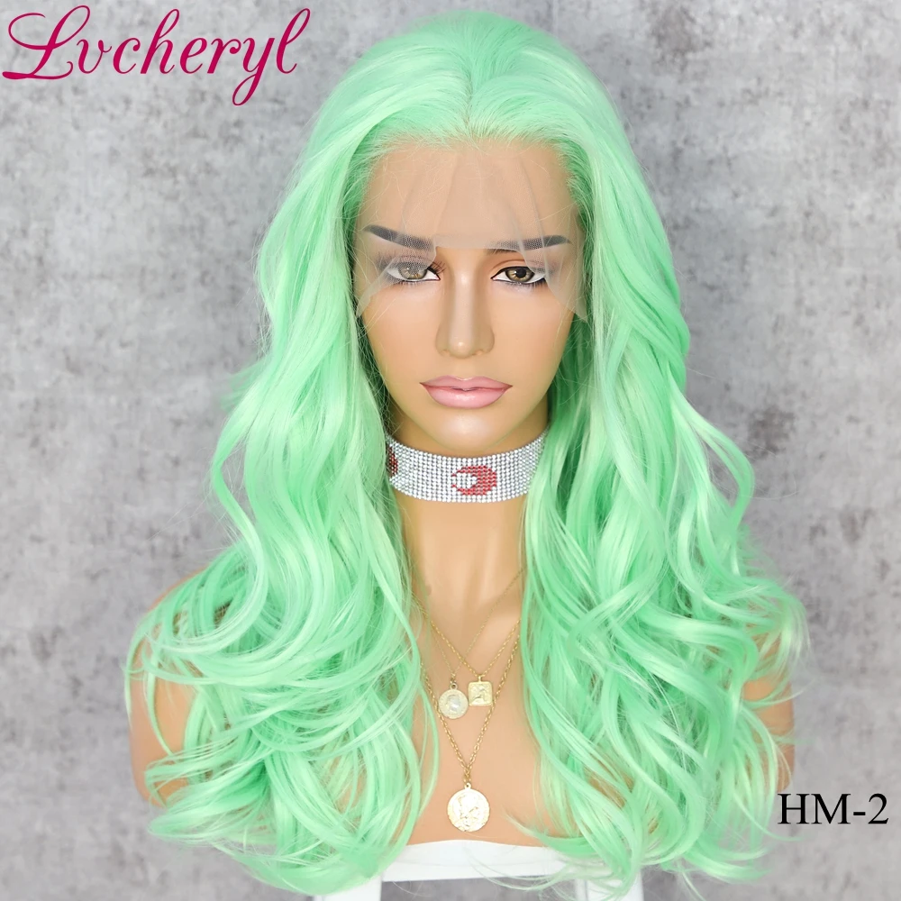 Парики Lvcheryl синтетические на сетке спереди термостойкие натуральные волосы