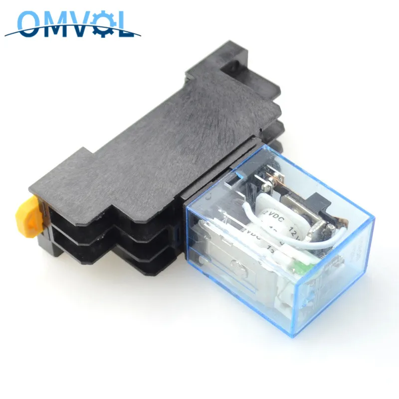 Реле MY2NJ + гнездо DPDT 8 контактов светодиодный индикатор реле переключатель |