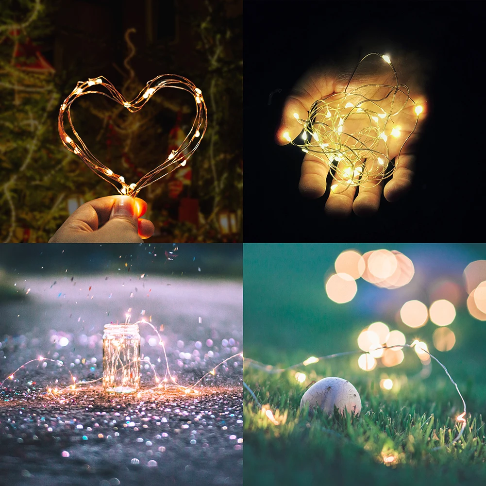 Медный провод Фея светильник гирлянды 10 м 20 гирлянда Рождественские