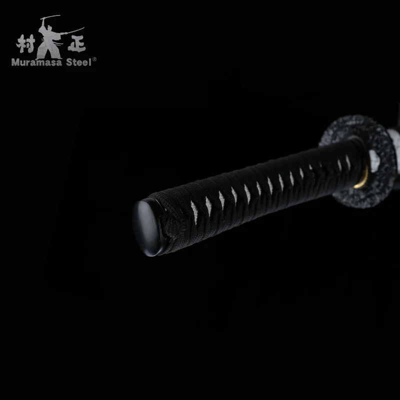 

Japanese Sword Folded Steel Blade Series-Full Tang Sharp Ready For Cutting Straw-Wood Saya-41Inches Real Katana/White/Black
