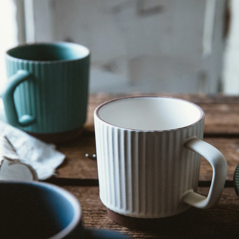 

ANTOWALL Porcelain Nordic Coffe Mug Water Milk Cup Ceramic 3 Colors Cups