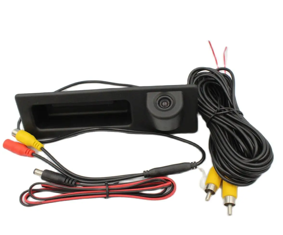 HD 1080P траектория треков Автомобильная камера заднего вида ручка багажника для BMW