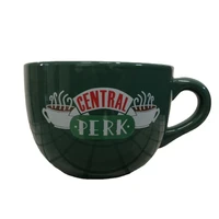dark green new friends tv show central perk coffee cup ceramic big mug 650ml friends central perk gift box christmas gift