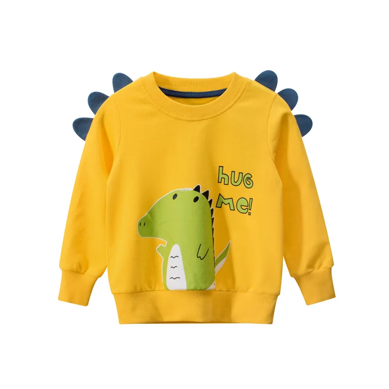 

Boys Hoodies Dinosaur Print Autumn Winter Outwear Children Sweatshirts Kids Clothes Baby Cotton Pullovers Tops Clothing Spring