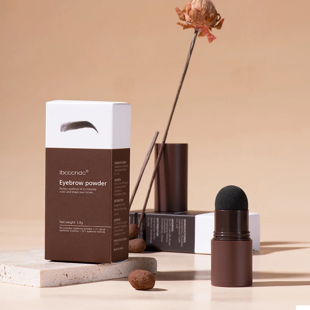 Набор для формирования пудры бровей с 10 трафаретами и 2 кисточками | Красота