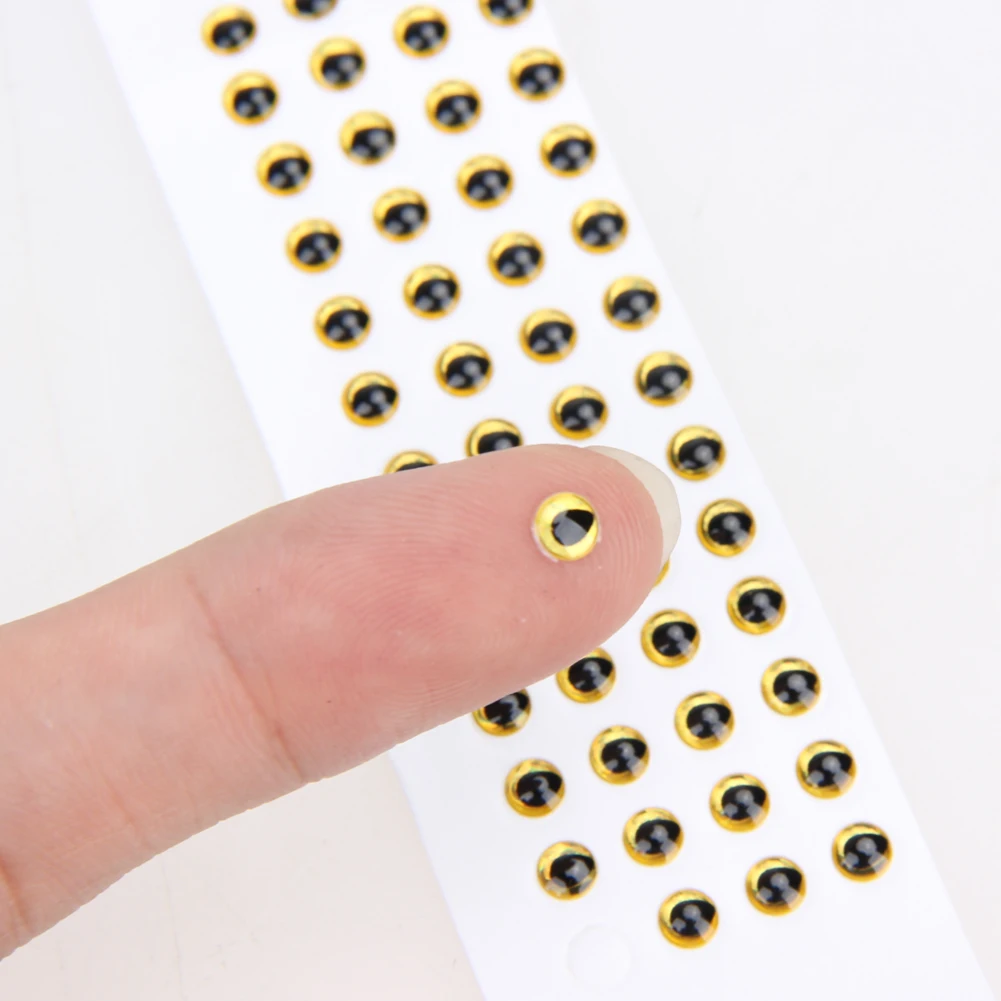 500 шт./компл. 3D Рыбалка глаза для приманки 4 мм/5 мм мушек Материал голографическая