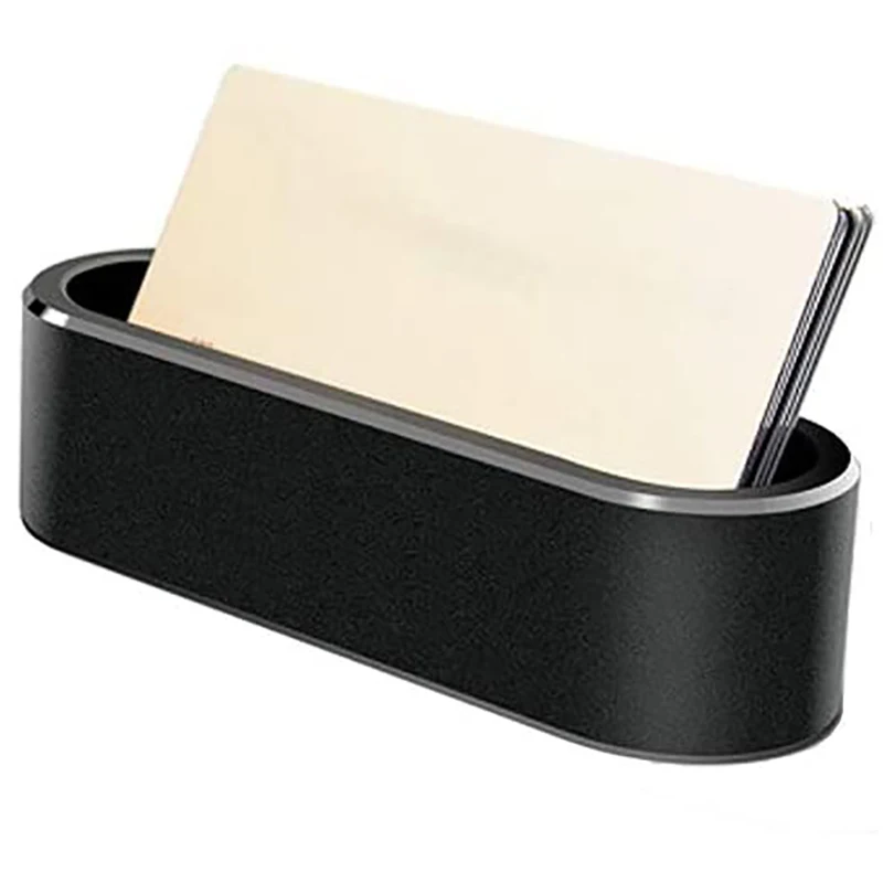 Aluminum Alloy Business Card Case Desktop Upgrade Holder Display Stand Storage Box for Id Debit Gift | Канцтовары для офиса и