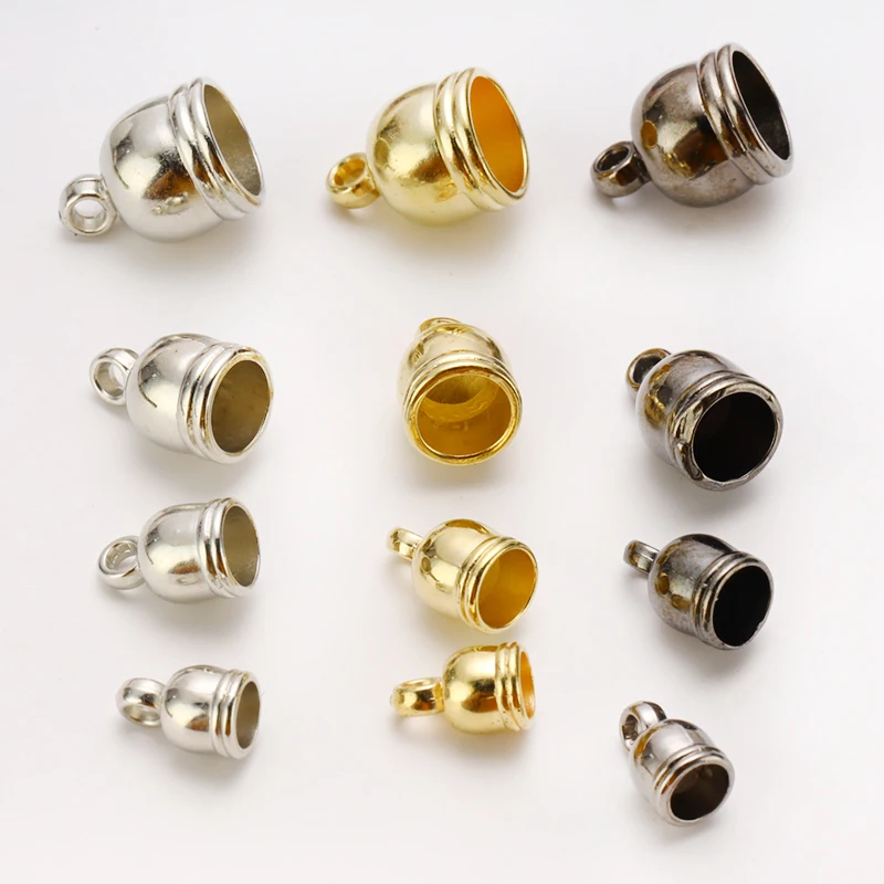 Концевые наконечники для ожерелья шапочки с кисточками бусины Концевики