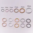 Круглые позолоченные колечки, витые открытые Колечки с разрезом, соединительные кольца для бижутерии, принадлежности для поделок, 50-100 шт., 8-20 мм