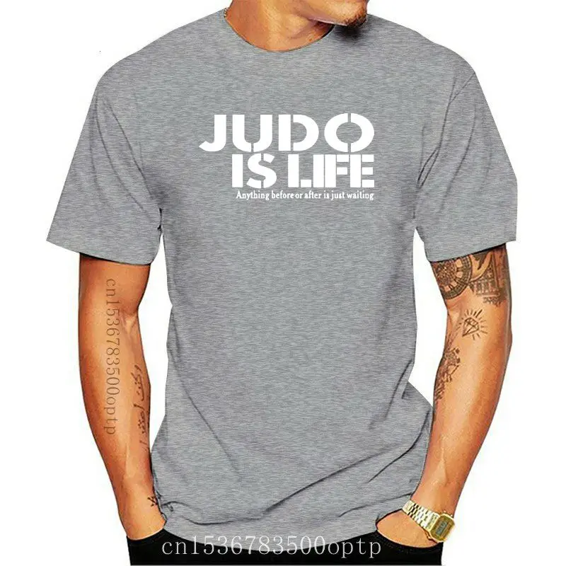 

Новые летние мужские хлопковые футболки Judo Is Life с забавным принтом для взрослых, повседневные мужские футболки с круглым вырезом