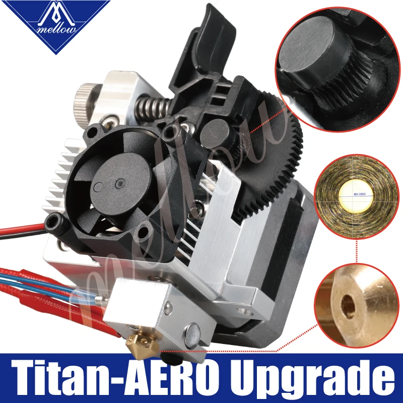 Mellow 3D части принтера обновление все металлические titan экструдер для V6 J-head bowden hotend Anet a8 Cr-10 Prusa i3 mk3 MK8 Ender 3