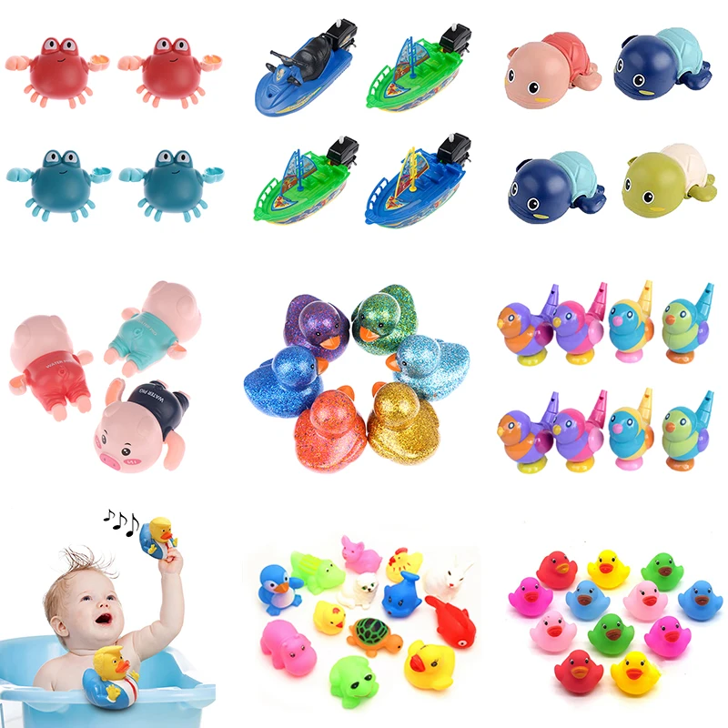 

1Pc Baby Bath Toy Cute Mermaid Clockwork Dabbling Floating Waterjet Whale Swimming Wound Up Water Play Elephant Water Bottle