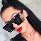 Женские солнцезащитные очки большого размера, с защитой UV400