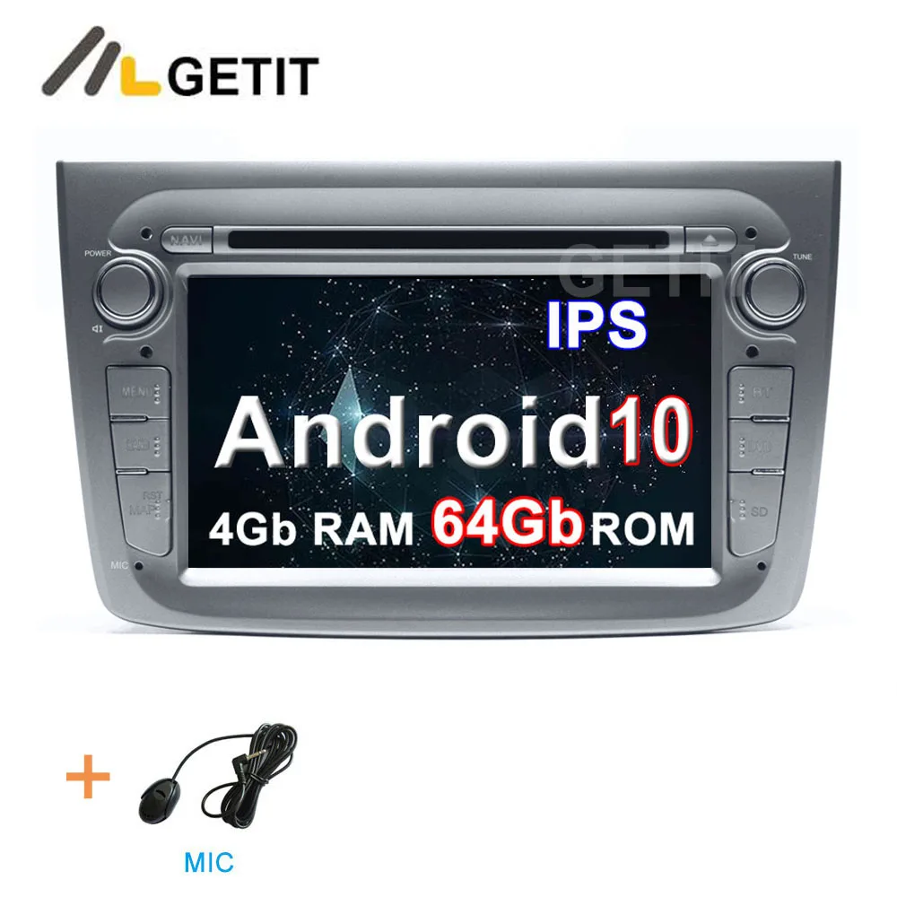 4G-RAM 64G-ROM 64G DSP Android 10 Автомобильный DVD стерео Мультимедиа Радио gps для Alfa mito - Цвет: 4G-RAM 64G-ROM