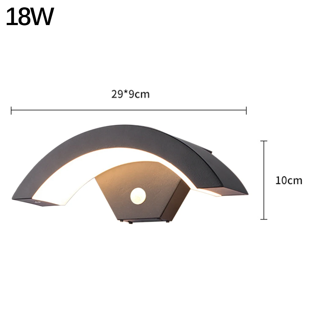 Настенный светильник с датчиком движения водонепроницаемый внешний для балкона