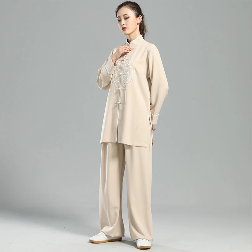 Новинка Тай Чи Мужская и женская униформа для боевых искусств цигун Утренние