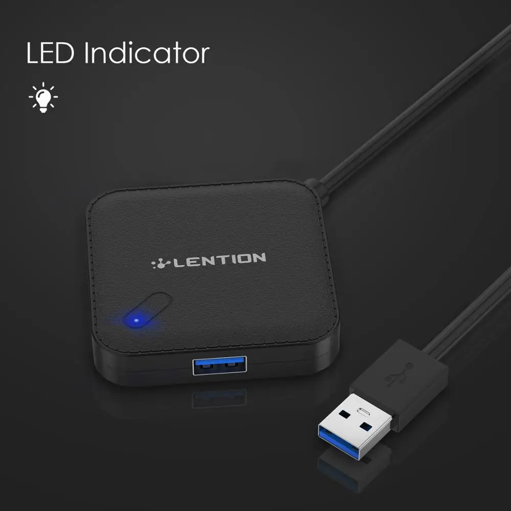 Внешний usb-хаб Lention 1 м с 4 портами USB 3 0 usb-разветвитель для Macbook Pro 16 портативные ПК