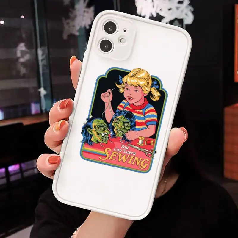 

Let's Summon Demons Graphic Phone Cases Matte Transparent for iPhone 7 8 11 12 s mini pro X XS XR MAX Plus cover funda