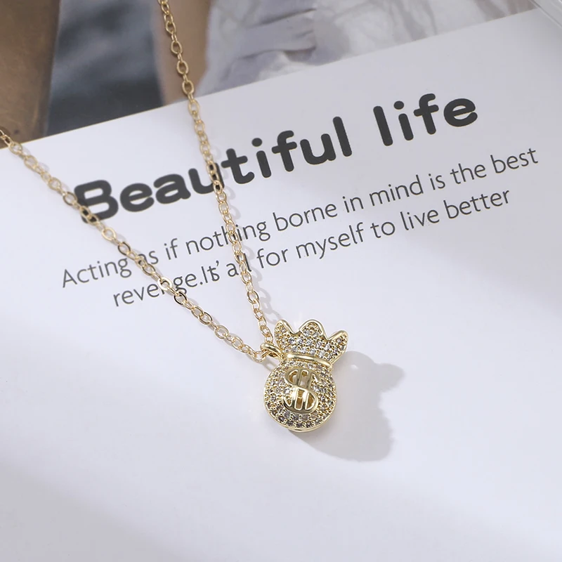 

Seialoy Rose Gold High Quality Zircon Pendant Necklace Heart Wings Charm Necklace For Women Original Fine Collar Birthday Gift