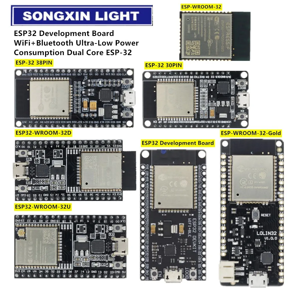 1 шт. ESP32 макетная плата WiFi + Bluetooth сверхнизкой Мощность потребление двухъядерный